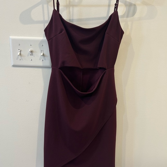Lulus Cutout on The Town Plum Purple Cutout Bodycon Dress NWOT - Picture 3 of 7
